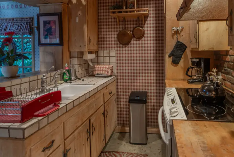 The Inn's fully equipped kitchen at The Enchanted Manor