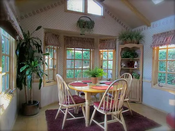 The breakfast room at The Enchanted Manor