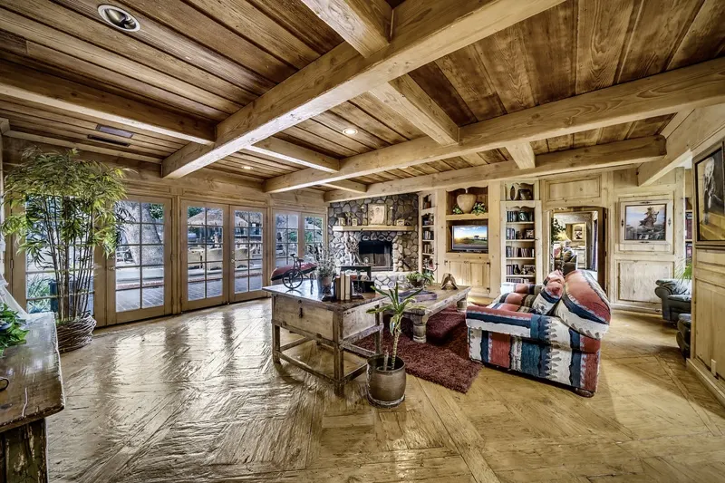 The Great Room and its windows at The Enchanted Manor
