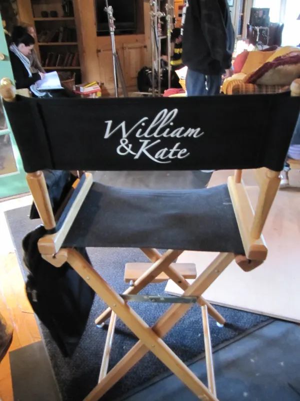 Director's chair from Lifetime's William & Kate at The Enchanted Manor