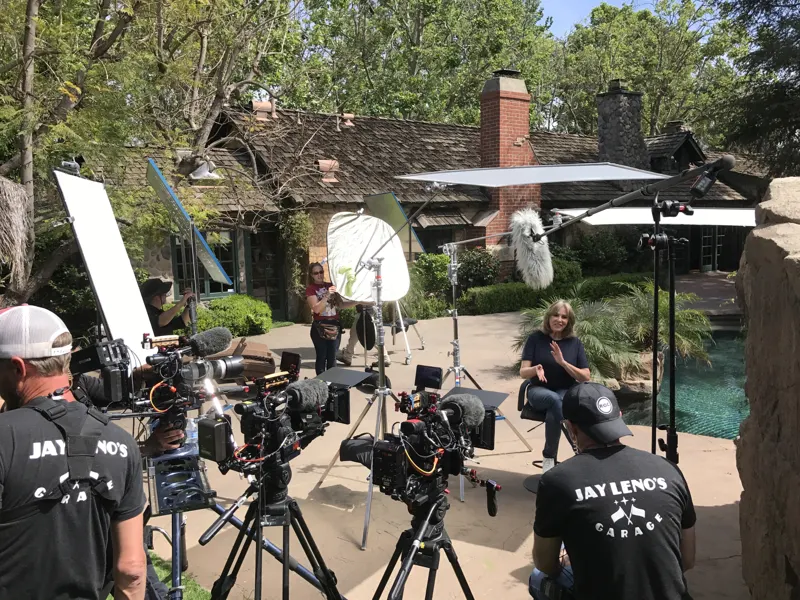 Jay Leno shoot at The Enchanted Manor