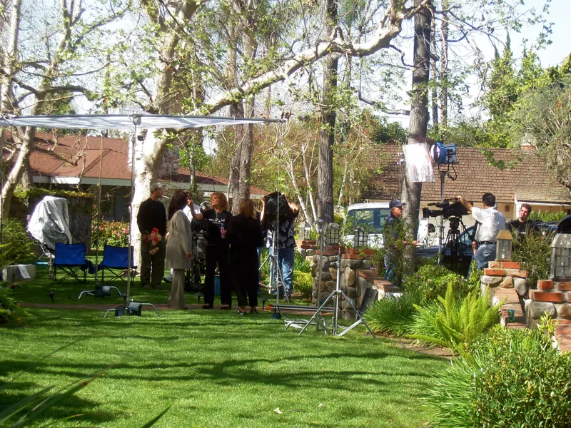 A production on the front lawn at The Enchanted Manor